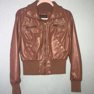 Faux leather jacket